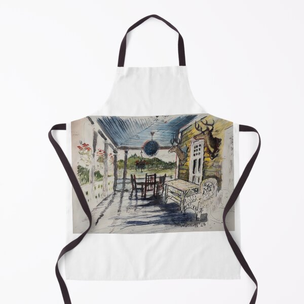 Item preview, The porch at the Main House at the N in Pottersville, New York designed and sold by AdirondackArtist.