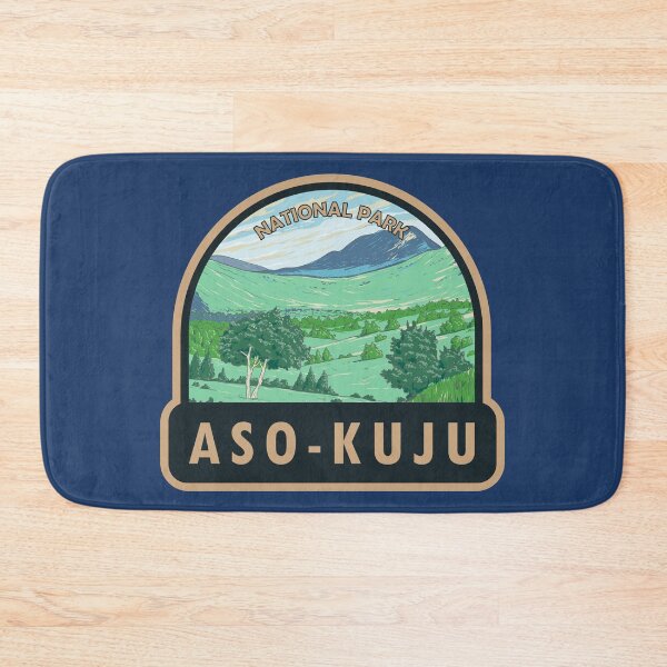 Item preview, Aso Kuju National Park Japan Travel Art designed and sold by KrisSidDesigns.