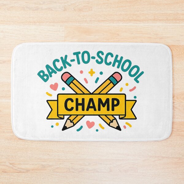 Item preview, Back‑to‑School Champ Badge designed and sold by RayDigital.