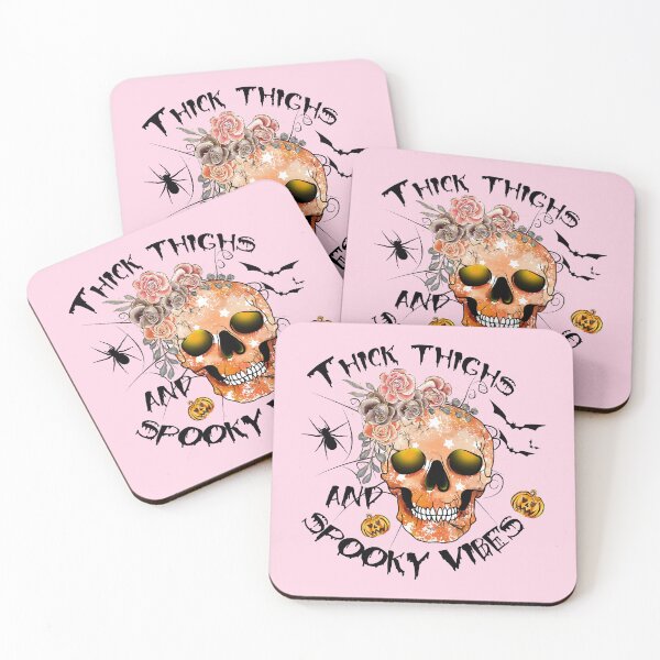 Item preview, Thick thighs and spooky vibes designed and sold by NettiesWallArt.