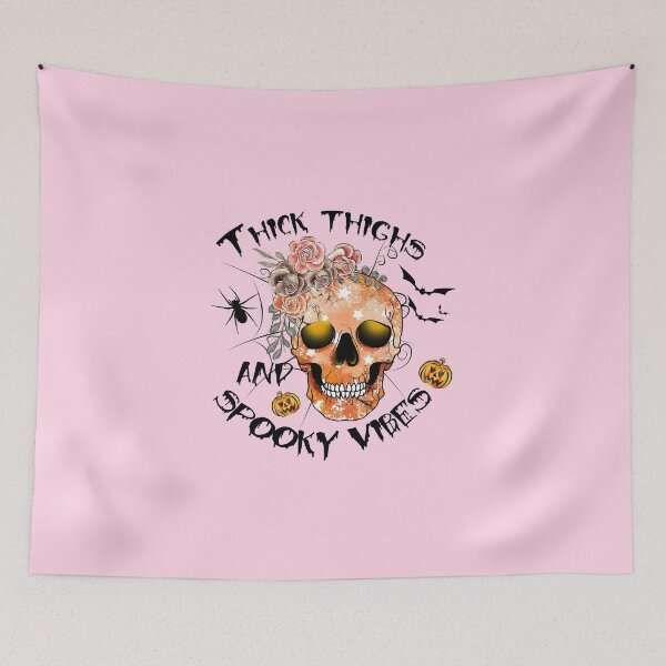 Item preview, Thick thighs and spooky vibes designed and sold by NettiesWallArt.