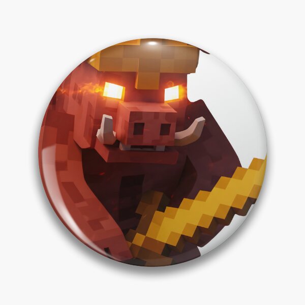 Item preview, Piglin Brute | Minecraft Nether Boss | Pixel Art Video Game Merch designed and sold by GeekArtUniverse.