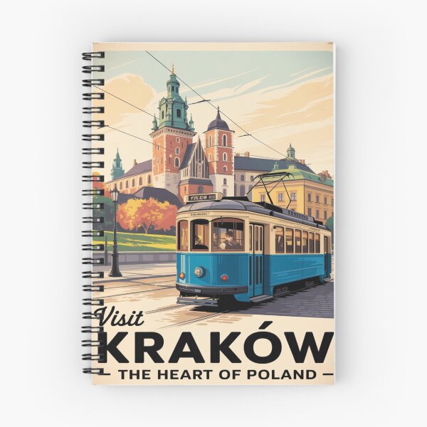 Item preview, Visit Kraków, Poland - Vintage Travel Poster  designed and sold by Timeless Design.