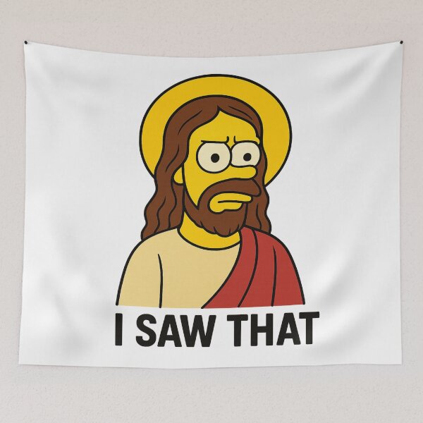 Item preview, The Simpson STYLE Jesus Saw That (And He's Judging) designed and sold by DibujandoPorfa.