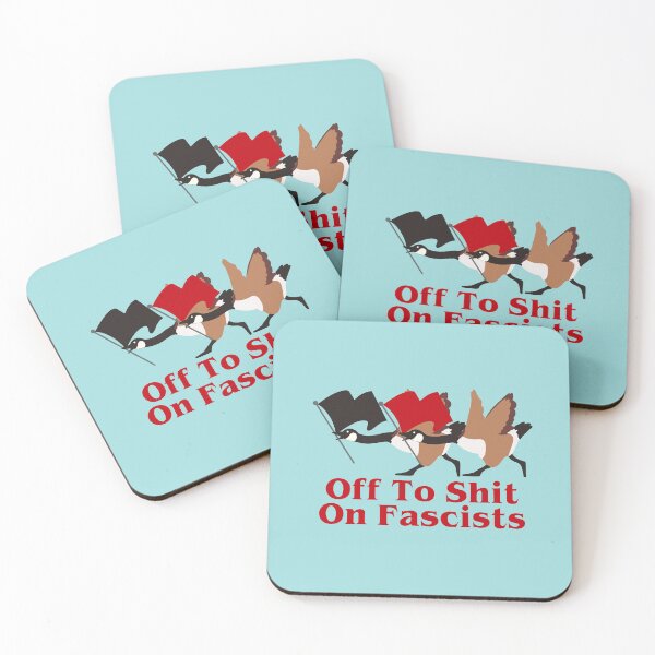 Item preview, Off to shit on fascists designed and sold by remerasnerdas.