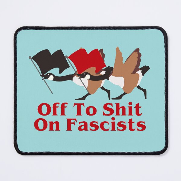 Item preview, Off to shit on fascists designed and sold by remerasnerdas.