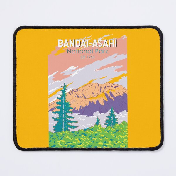 Item preview, Bandai Asahi National Park Japan Illustration Travel Art Vintage designed and sold by KrisSidDesigns.