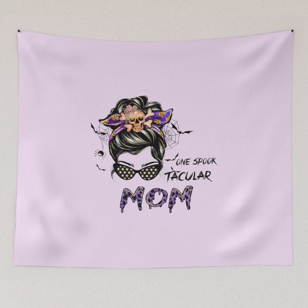 Item preview, One spooktacular mom  designed and sold by NettiesWallArt.