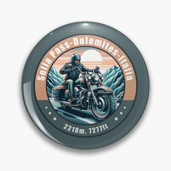 Item preview, Sella Pass Italy Vintage Motorcycling Design designed and sold by CynthiaGraphics.