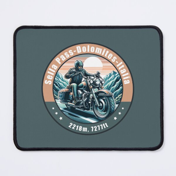 Item preview, Sella Pass Italy Vintage Motorcycling Design designed and sold by CynthiaGraphics.