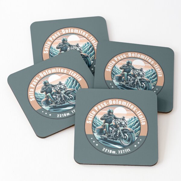 Item preview, Sella Pass Italy Vintage Motorcycling Design designed and sold by CynthiaGraphics.