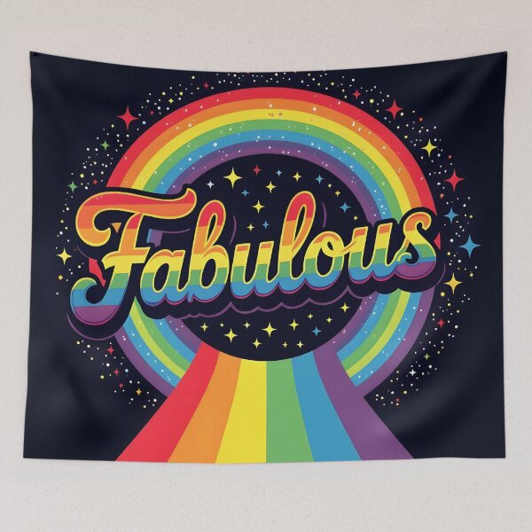 Item preview, Fabulous with rainbow - for people that are fabulous! designed and sold by Warriorgal.
