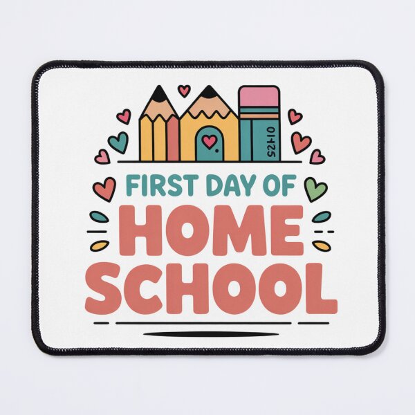 Item preview, First Day of Home School – Pencil Roof House designed and sold by RayDigital.