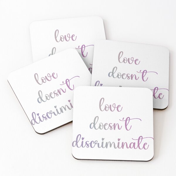 Item preview, Love Doesn't Discriminate designed and sold by Spike The Punch Design Co..