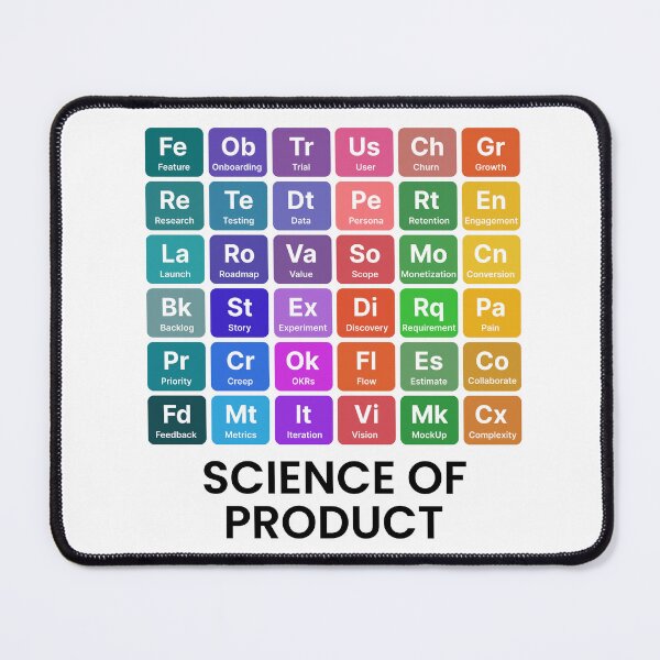Item preview, Science of Product – Periodic Table for Product Managers Essentials designed and sold by MinimumViableMeme.