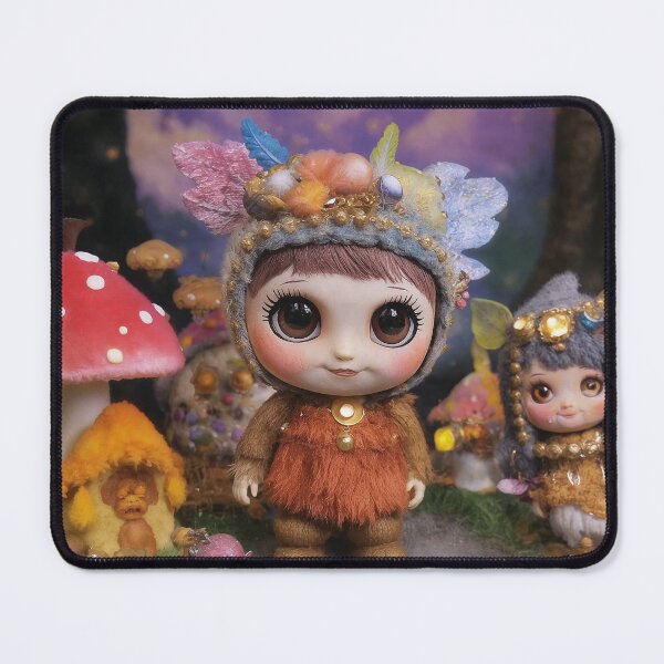 Item preview, Ugly Cute Fantasy Doll | Enchanted Mushroom Forest Toycore Art designed and sold by ChloeArt1995.