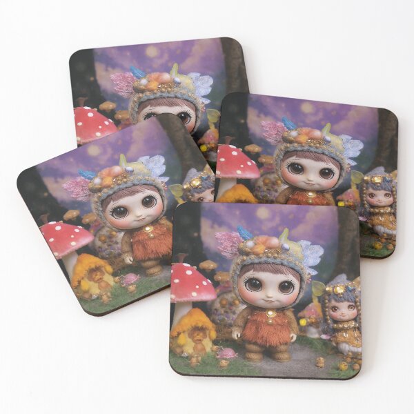 Item preview, Ugly Cute Fantasy Doll | Enchanted Mushroom Forest Toycore Art designed and sold by ChloeArt1995.