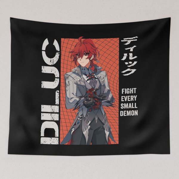 Item preview, Diluc - Genshin Impact designed and sold by AllanBealy.