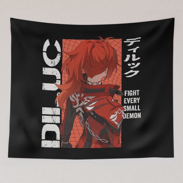 Item preview, Diluc - Genshin Impact designed and sold by AllanBealy.