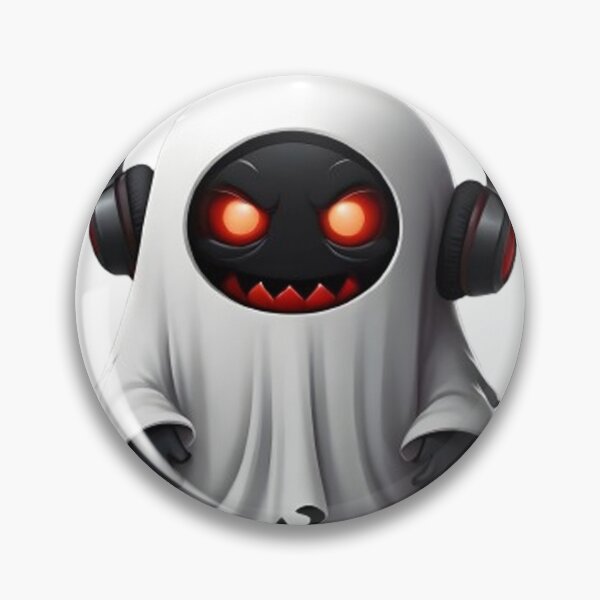 Item preview, A cute and edgy cartoon ghost character with a white sheet-like body and jagged bottom edge designed and sold by KuddusM.