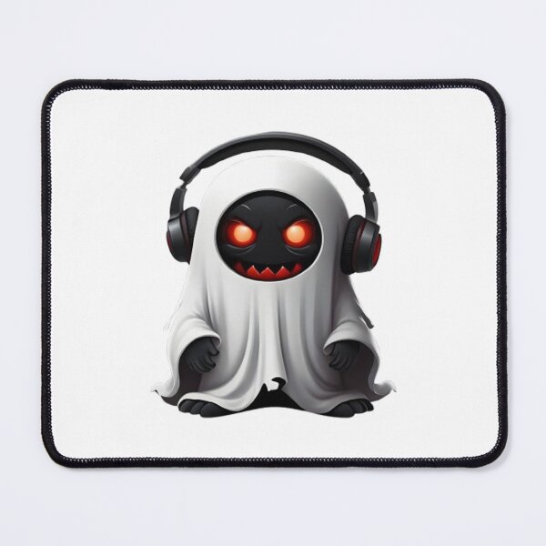 Item preview, A cute and edgy cartoon ghost character with a white sheet-like body and jagged bottom edge designed and sold by KuddusM.