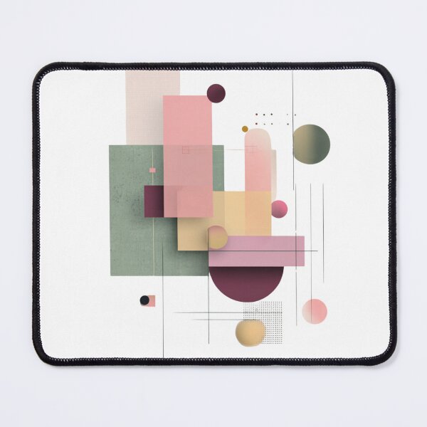 Item preview, Pastel Bauhaus Geometry – Minimal Abstract Shapes designed and sold by MooDigitalArt.