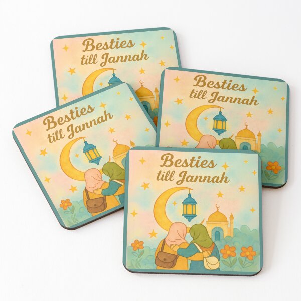 Item preview, Besties till Jannah - Islamic Friendship Art Design designed and sold by D-Islamic.