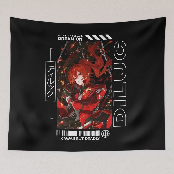 Item preview, Diluc - Genshin Impact designed and sold by AllanBealy.