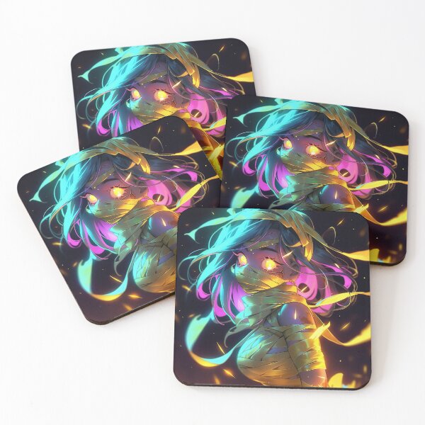 Item preview, Neon Anime Mummy Girl designed and sold by bubblegoth.
