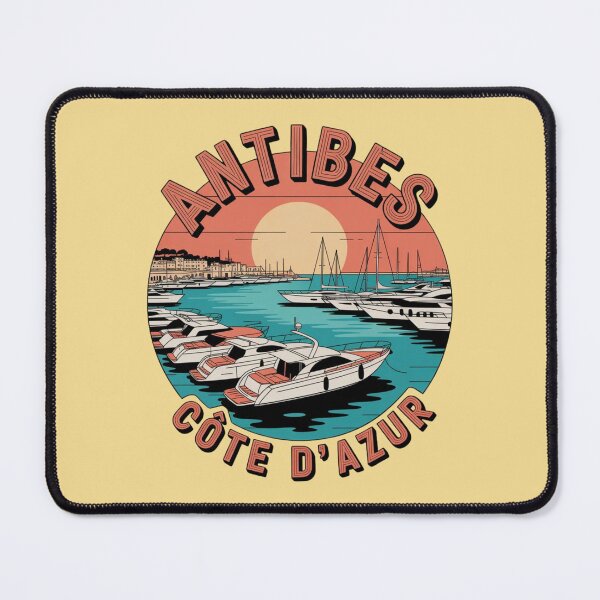 Item preview, Antibes Côte d’Azur Vintage Travel Sticker – French Riviera Badge Design designed and sold by Timeless Design.