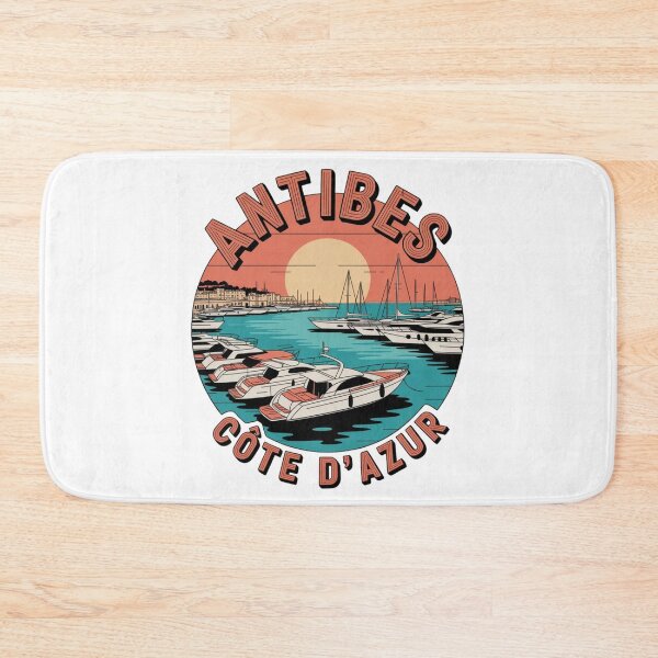 Item preview, Antibes Côte d’Azur Vintage Travel Sticker – French Riviera Badge Design designed and sold by Timeless Design.
