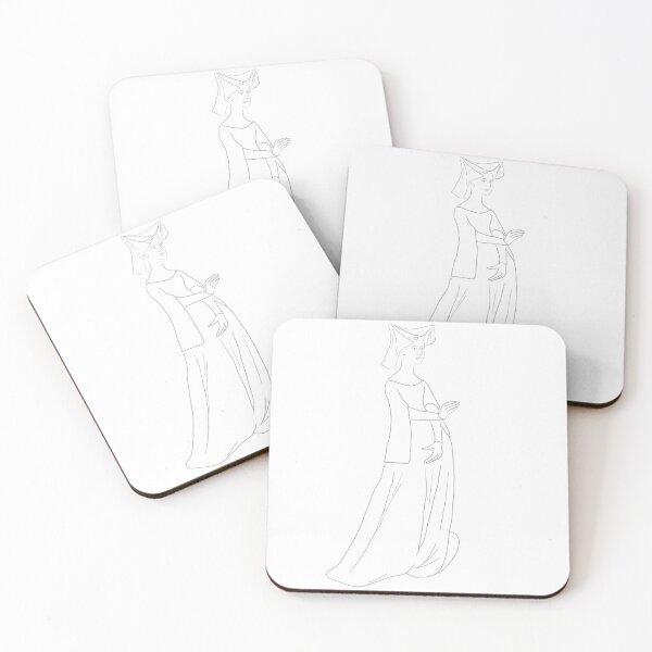Item preview, Drawn Christine de Pizan designed and sold by Positively Medieval Art.