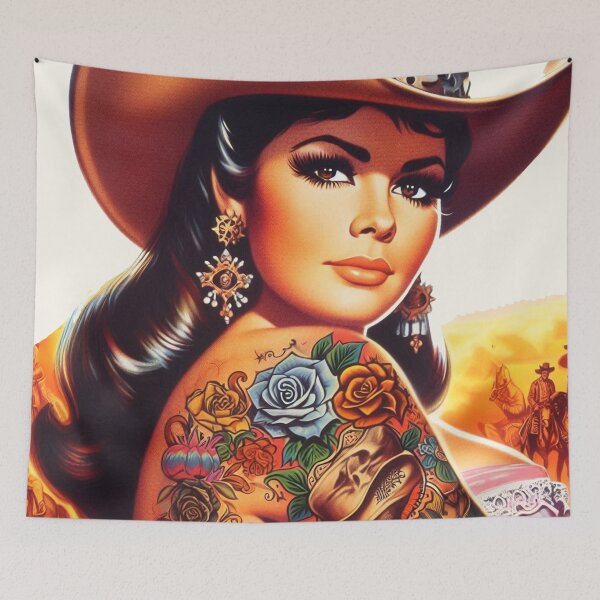 Item preview, Vintage Cowgirl designed and sold by PulpVintage.