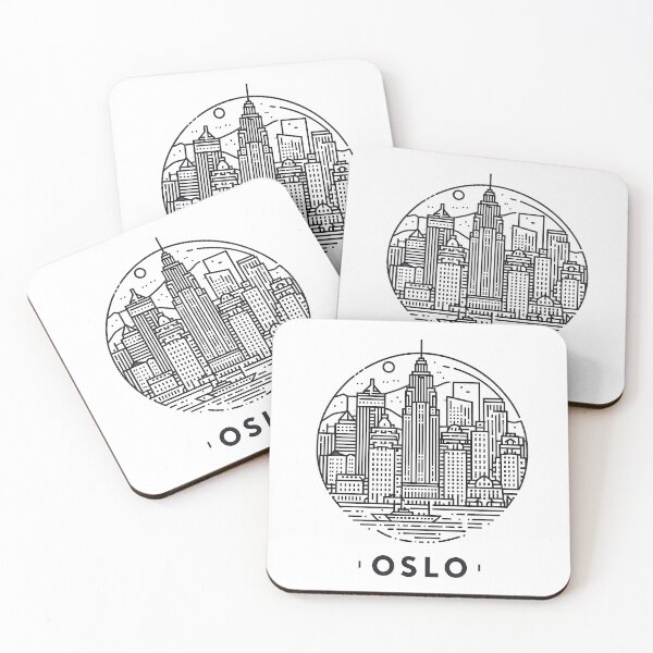 Item preview, Oslo Cubism Art – Abstract Norwegian City Design designed and sold by OzzFrequency.