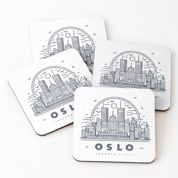 Item preview, Oslo Cubism Art – Abstract Norwegian City Design designed and sold by OzzFrequency.