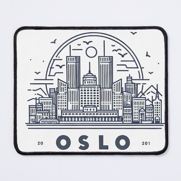 Item preview, Oslo Cubism Art – Abstract Norwegian City Design designed and sold by OzzFrequency.