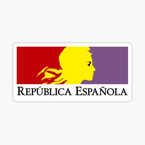 Pegatina Bandera España c/escudo Plastificada - 53001 Color Rojo/Amarillo  Tamano 12x8cm
