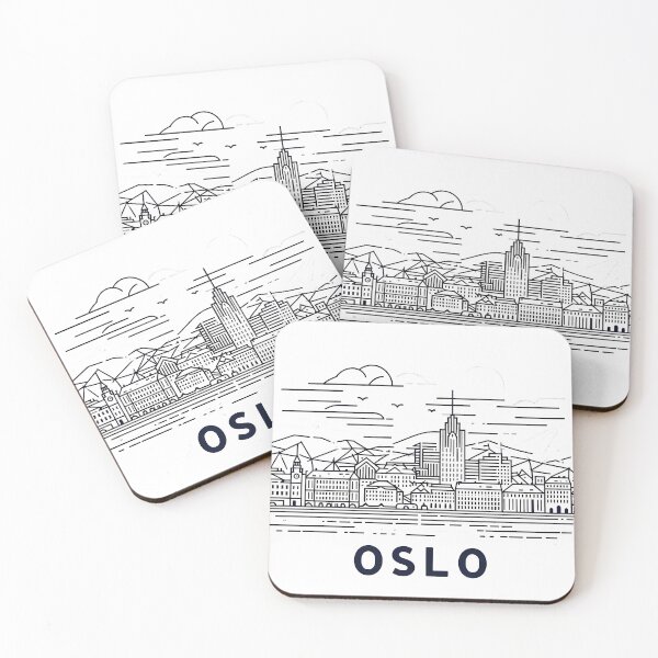 Item preview, Oslo Cubism Art – Abstract Norwegian City Design designed and sold by OzzFrequency.