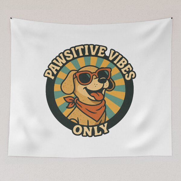 Item preview, Pawsitive Vibes Dog Sunglasses T-Shirt Sticker designed and sold by Travelcases.