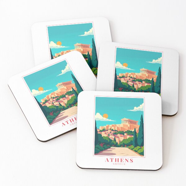 Item preview, Acropolis Athens Greece – Illustrated Greek Travel Design designed and sold by MapMyMiles.