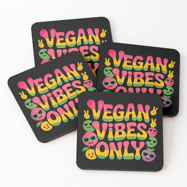 Item preview, Vegan Vibes Only Retro World Vegan Day Design designed and sold by Amanda's Factory.