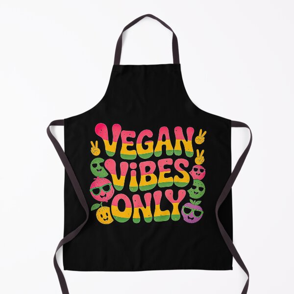 Item preview, Vegan Vibes Only Retro World Vegan Day Design designed and sold by Amanda's Factory.