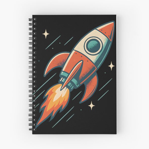 Item preview, Retro Space Rocket – Vintage Cosmic Design designed and sold by Sztuboo.