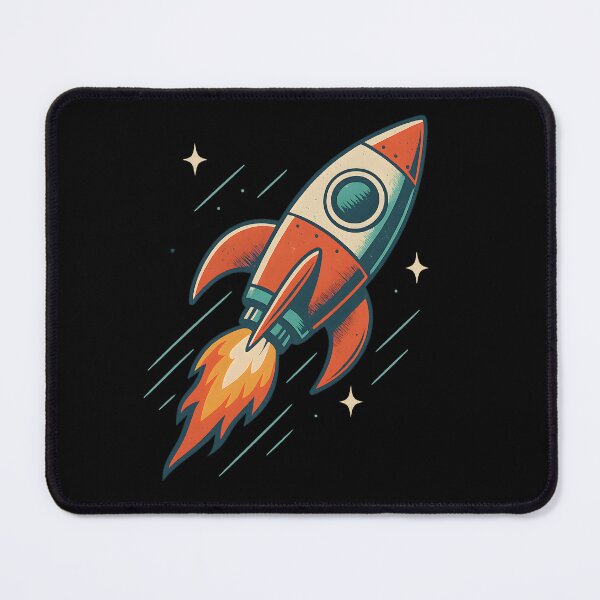 Item preview, Retro Space Rocket – Vintage Cosmic Design designed and sold by Sztuboo.