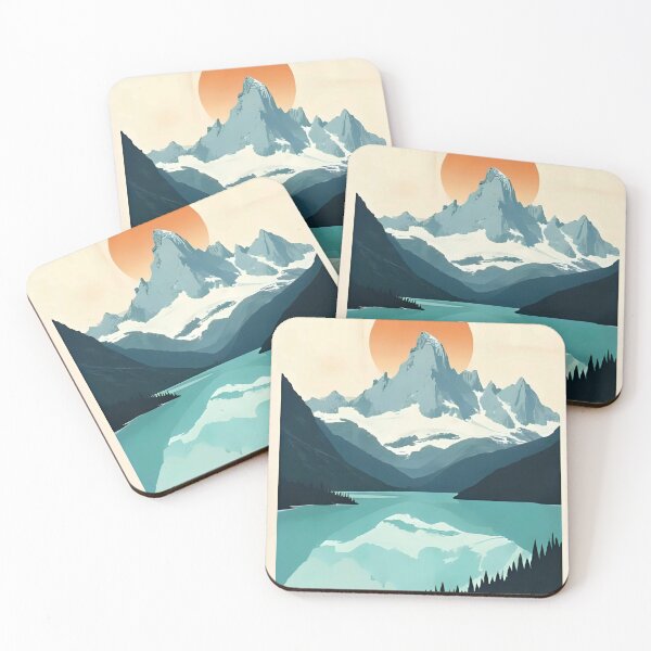Item preview, Argentina, Patagonia Mountains - Turquoise Glacier Lakes  designed and sold by slickywitty.
