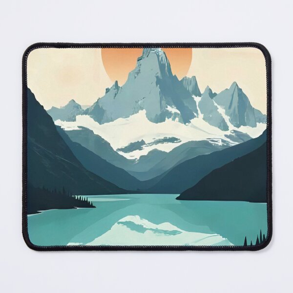 Item preview, Argentina, Patagonia Mountains - Turquoise Glacier Lakes designed and sold by slickywitty.