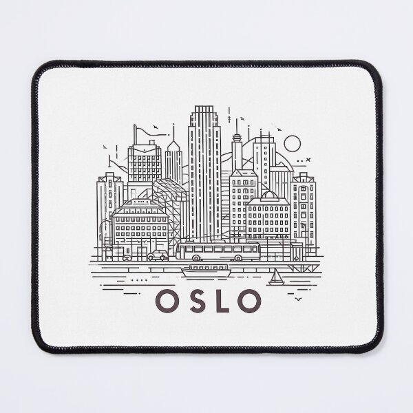 Item preview, Oslo Cubism Art – Abstract Norwegian City Design designed and sold by OzzFrequency.