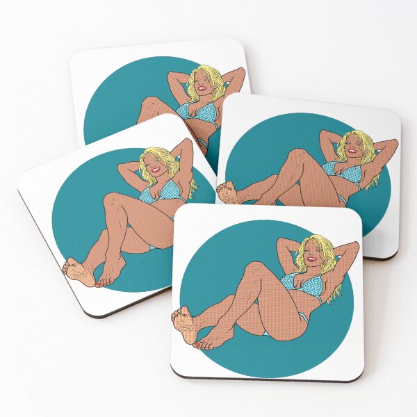 Item preview, Light Blue Bikini Pinup designed and sold by SolefulStickers.