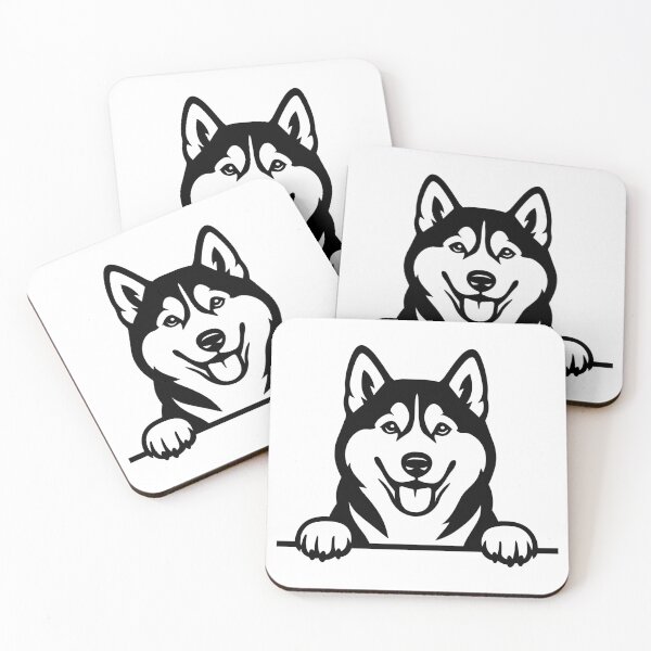 Item preview, Husky Peeking designed and sold by theartfulaspie.