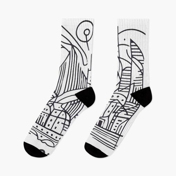 Item preview, Oslo Cubism Art – Abstract Norwegian City Design designed and sold by OzzFrequency.
